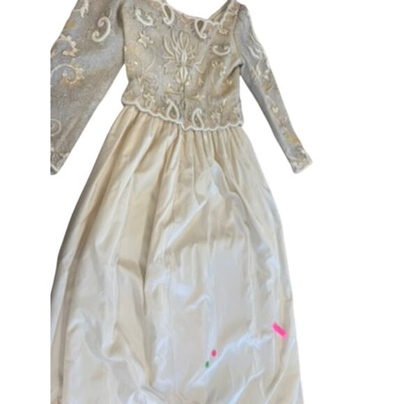 "RICHILENE" VTG Rare Find Formal Gown SZ S? Beadwork Princess Fairy PLZ READ!! - Picture 14 of 16